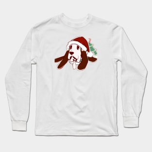 Cute Basset Hound Drawing Long Sleeve T-Shirt